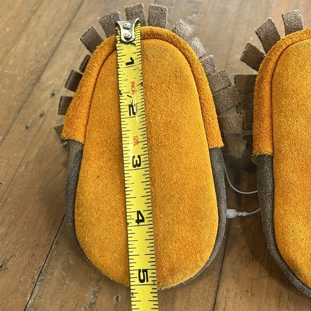 Boutique leather camo moccasins